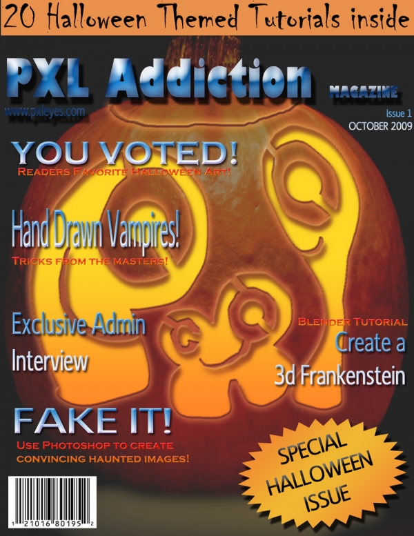 Creation of PXL Addiction Magazine: Step 7